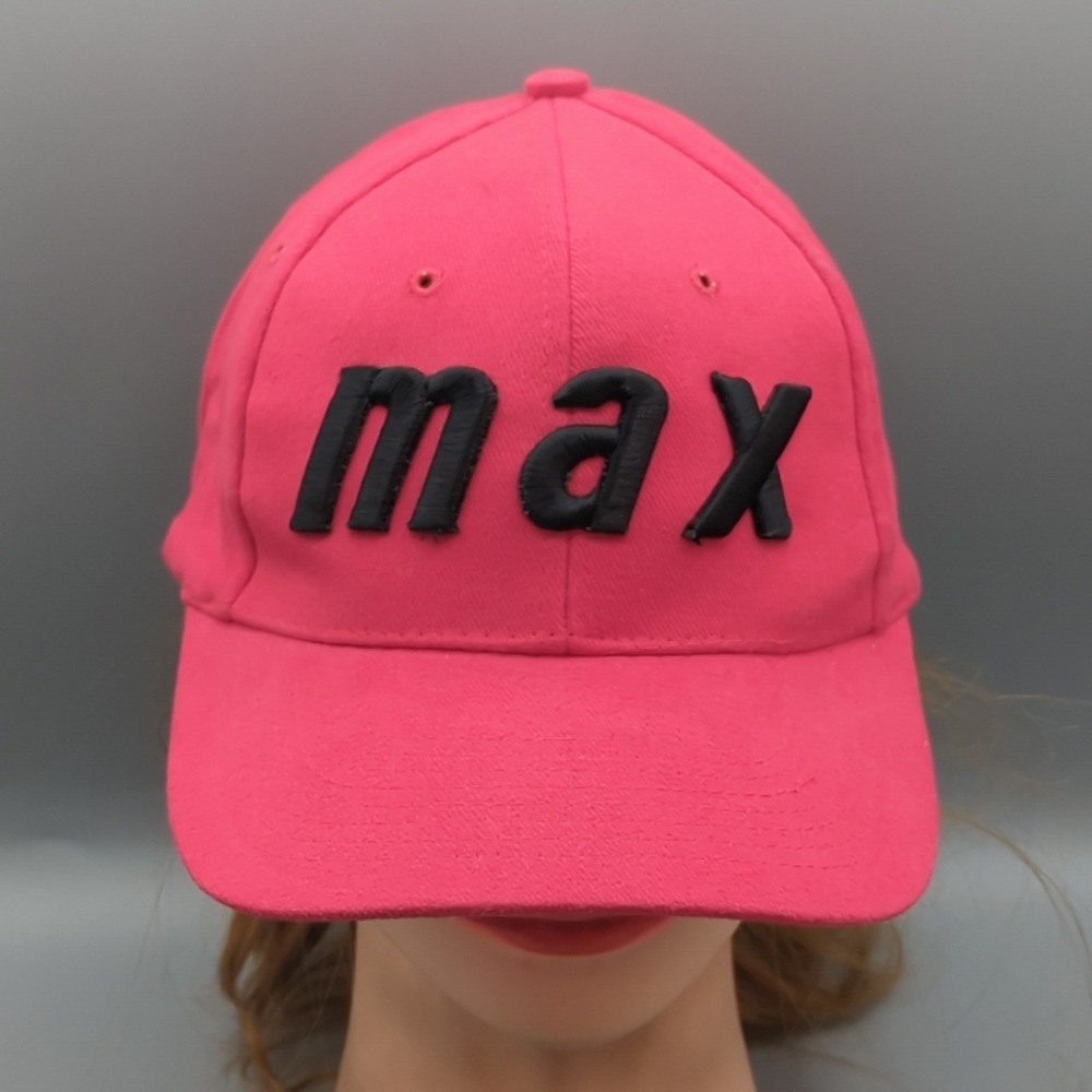 Vintage HBO Cinemax "Max" Snapback Hat Cap Red 80s 90s TV Network Promo Nissin